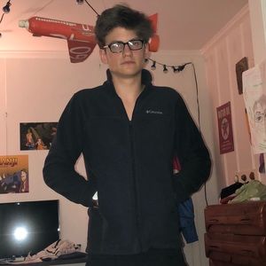 Black Columbia Zip-Up Fleece